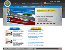 Tablet Screenshot of enfo.yildiz.edu.tr