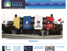 Tablet Screenshot of mem.yildiz.edu.tr