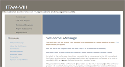 Desktop Screenshot of itam-viii2012.yildiz.edu.tr